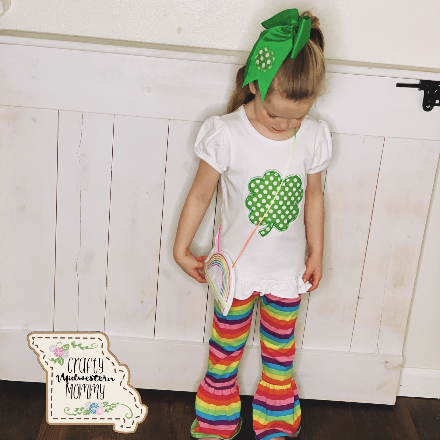 Shamrock Youth Applique Tee