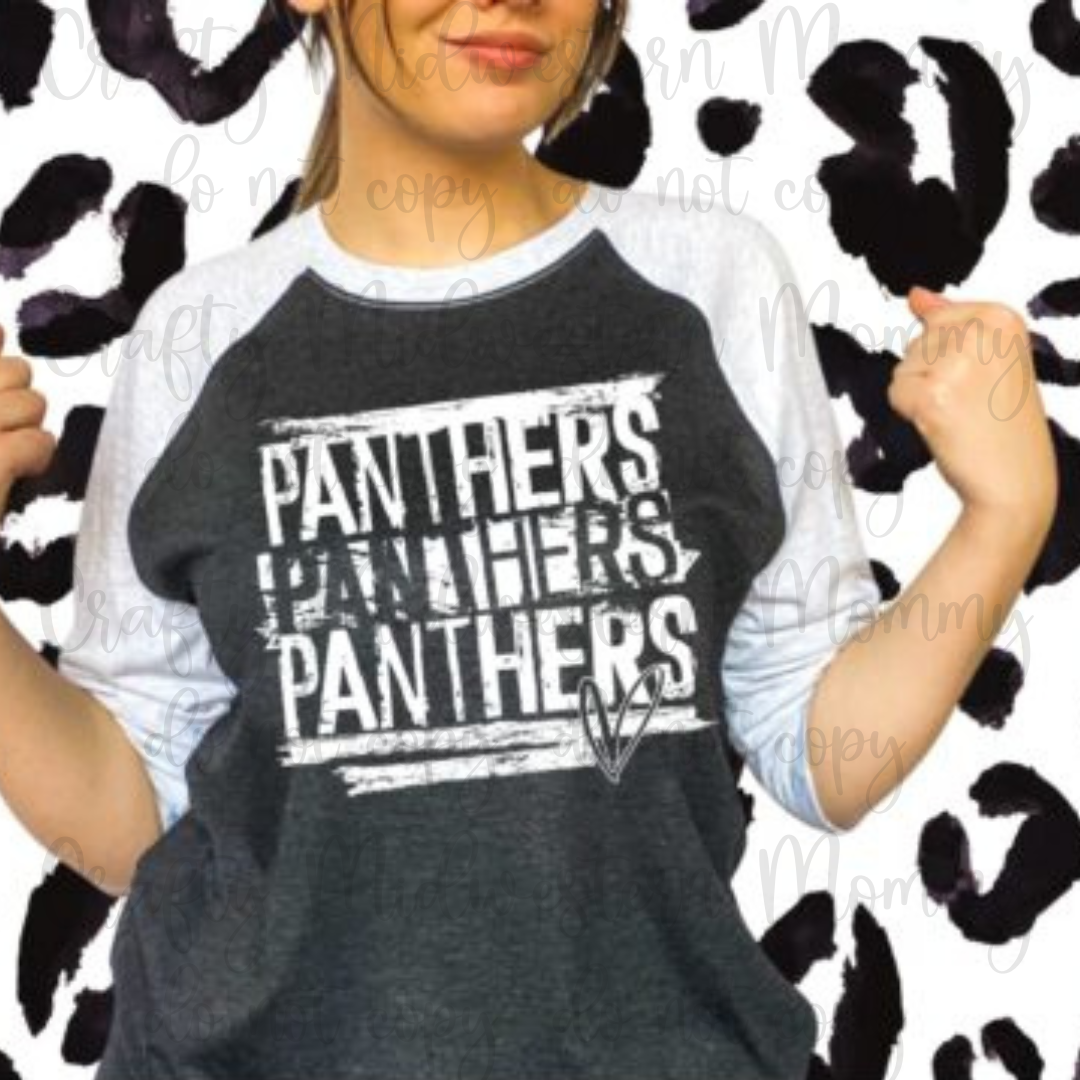 Panthers Mascot Adult Graphic Tee