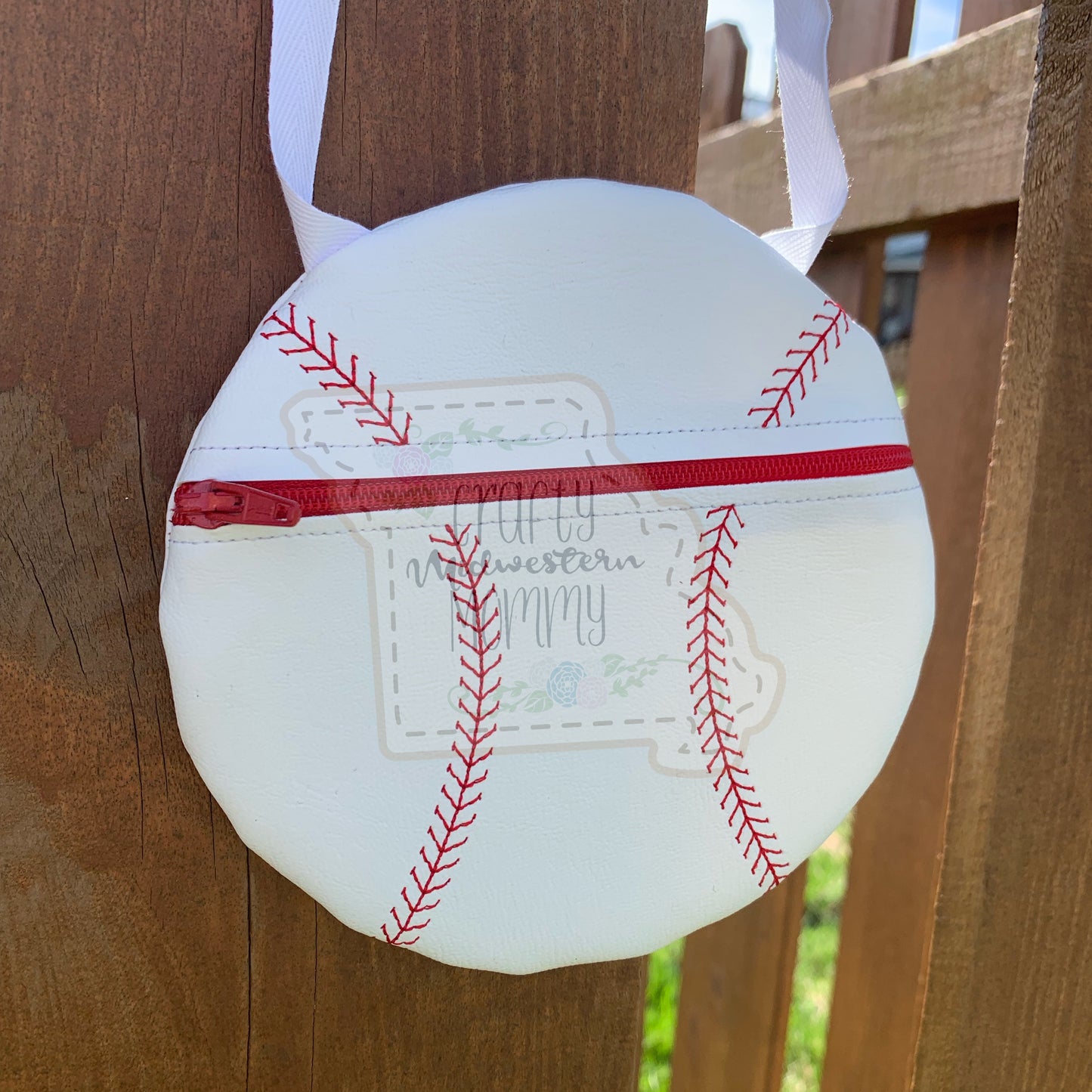 Baseball Zipper Bag/Purse
