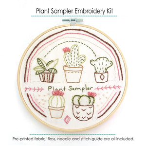 Plant Sampler Embroidery Kit