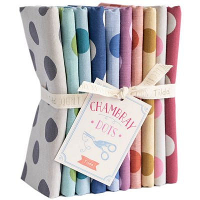 Tilda Chambray Dots Fat Quarter Bundle