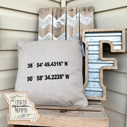 House Coordinates Throw Pillow Cover and Form