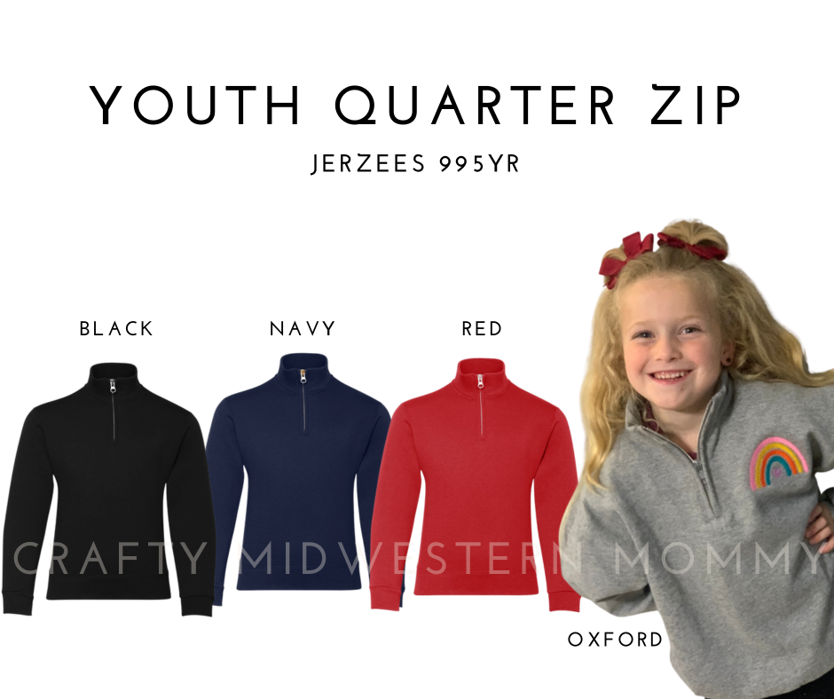 Youth Embroidered Quarter Zip