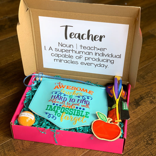 Teacher Appreciation Gift Box – Crafty Midwestern Mommy