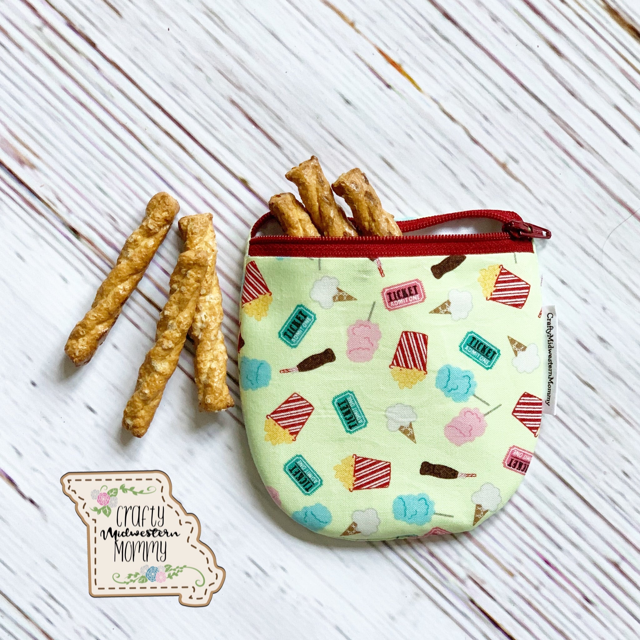 Reusable Scoop Snack Zipper Bags Crafty Midwestern Mommy