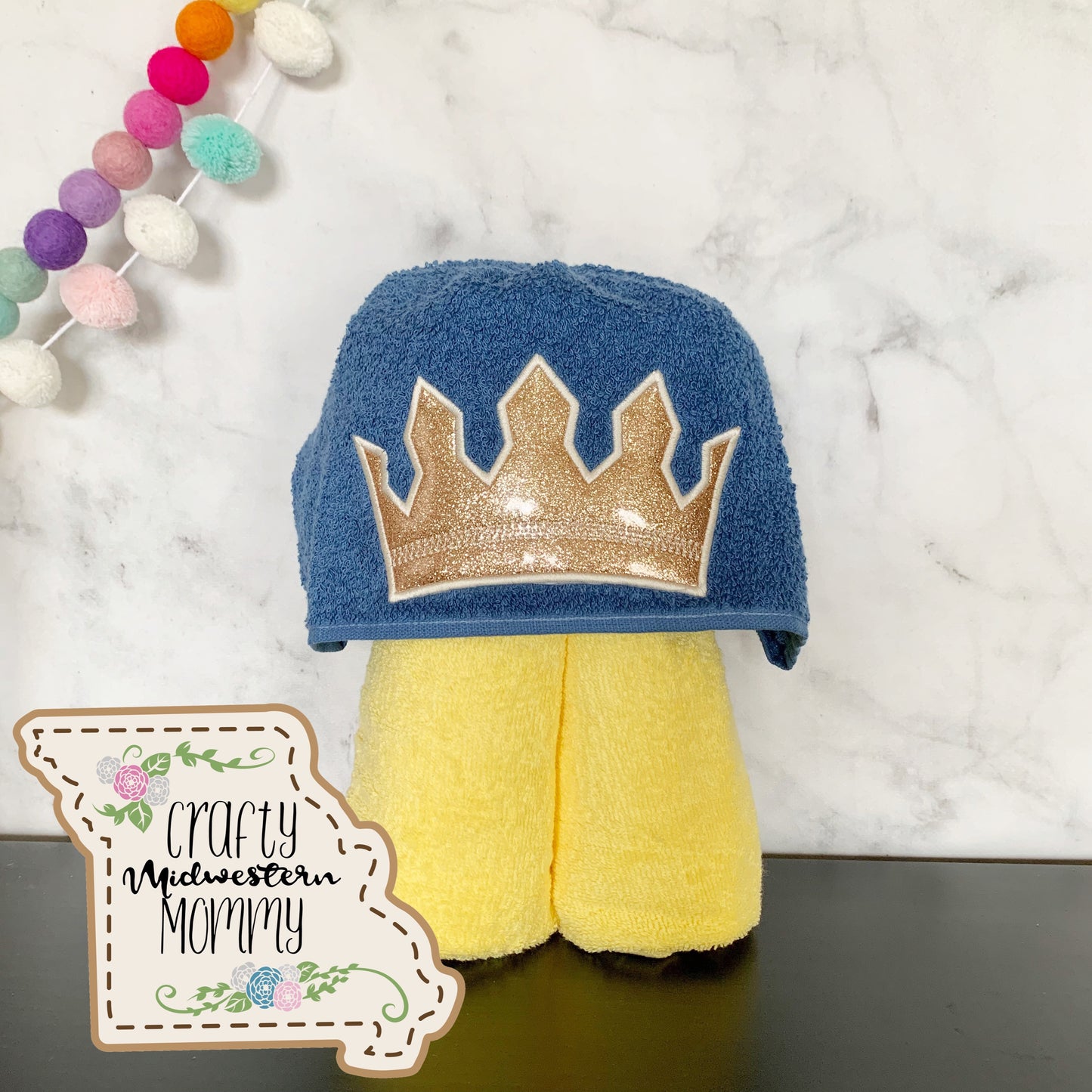 Prince Crown Hooded Towel