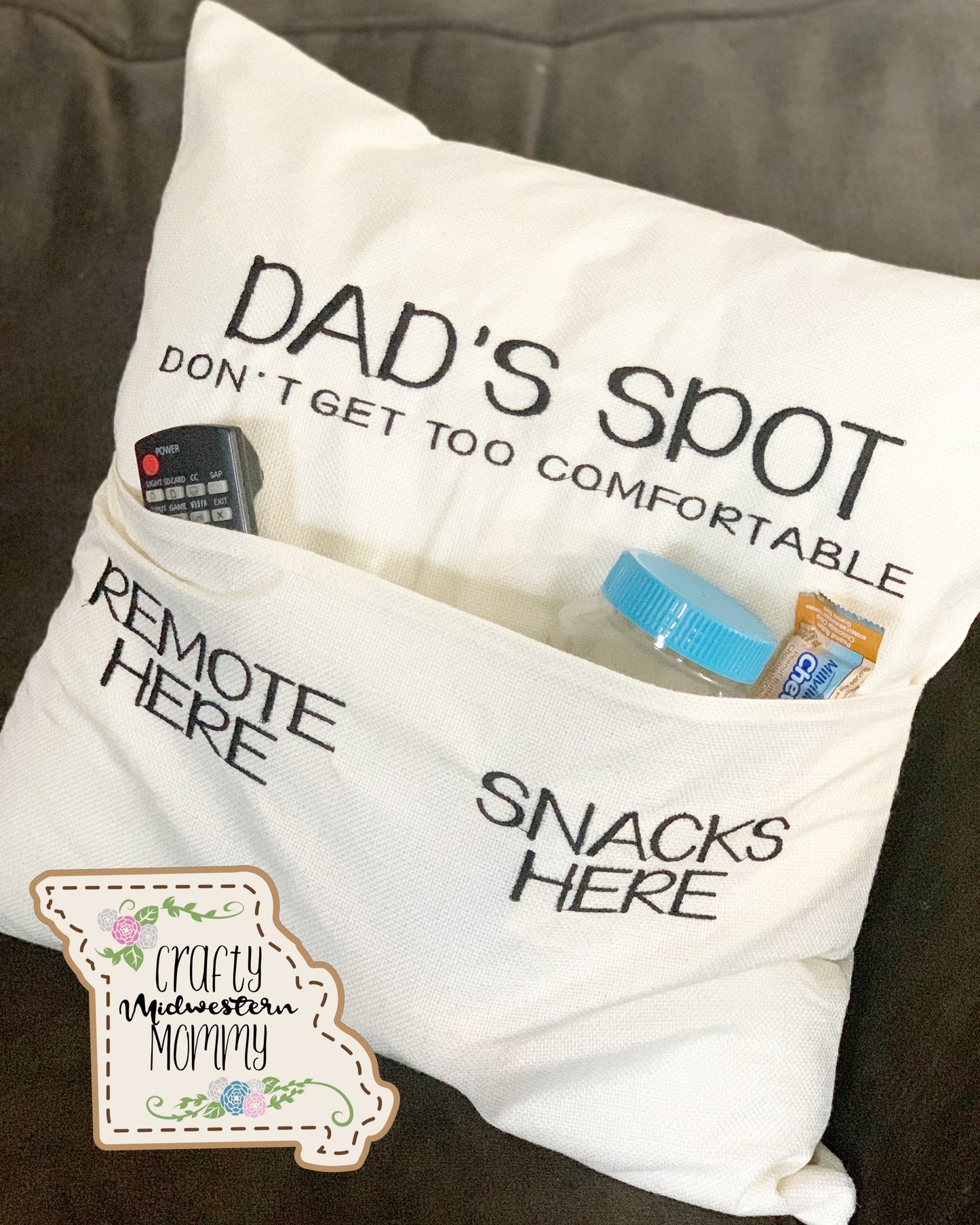 Dad’s Spot Pocket Pillow