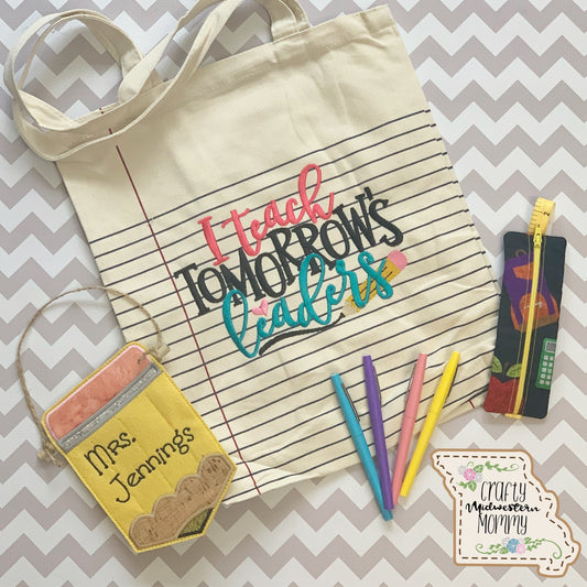 Lined Paper Tote Bag