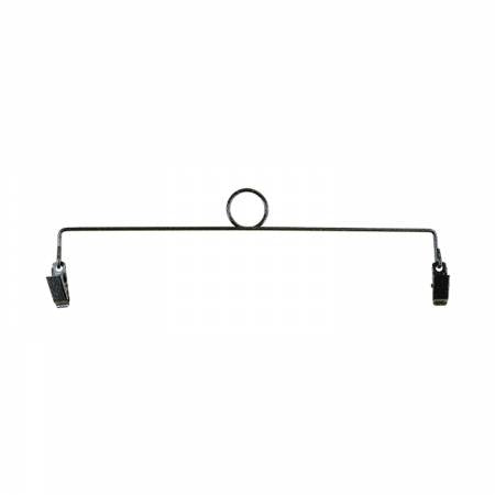 6 in Ring Clip Quilt Hanger Charcoal