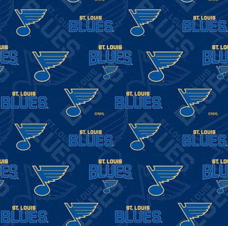 NHL Hockey Saint Louis Blues Tone on Tone Cotton