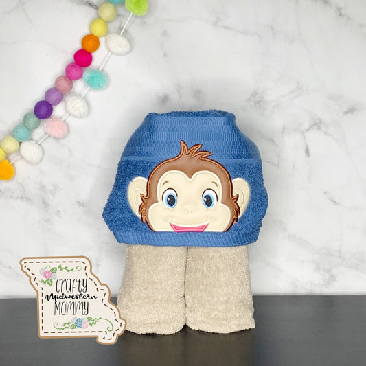 Boy Monkey Hooded Towel