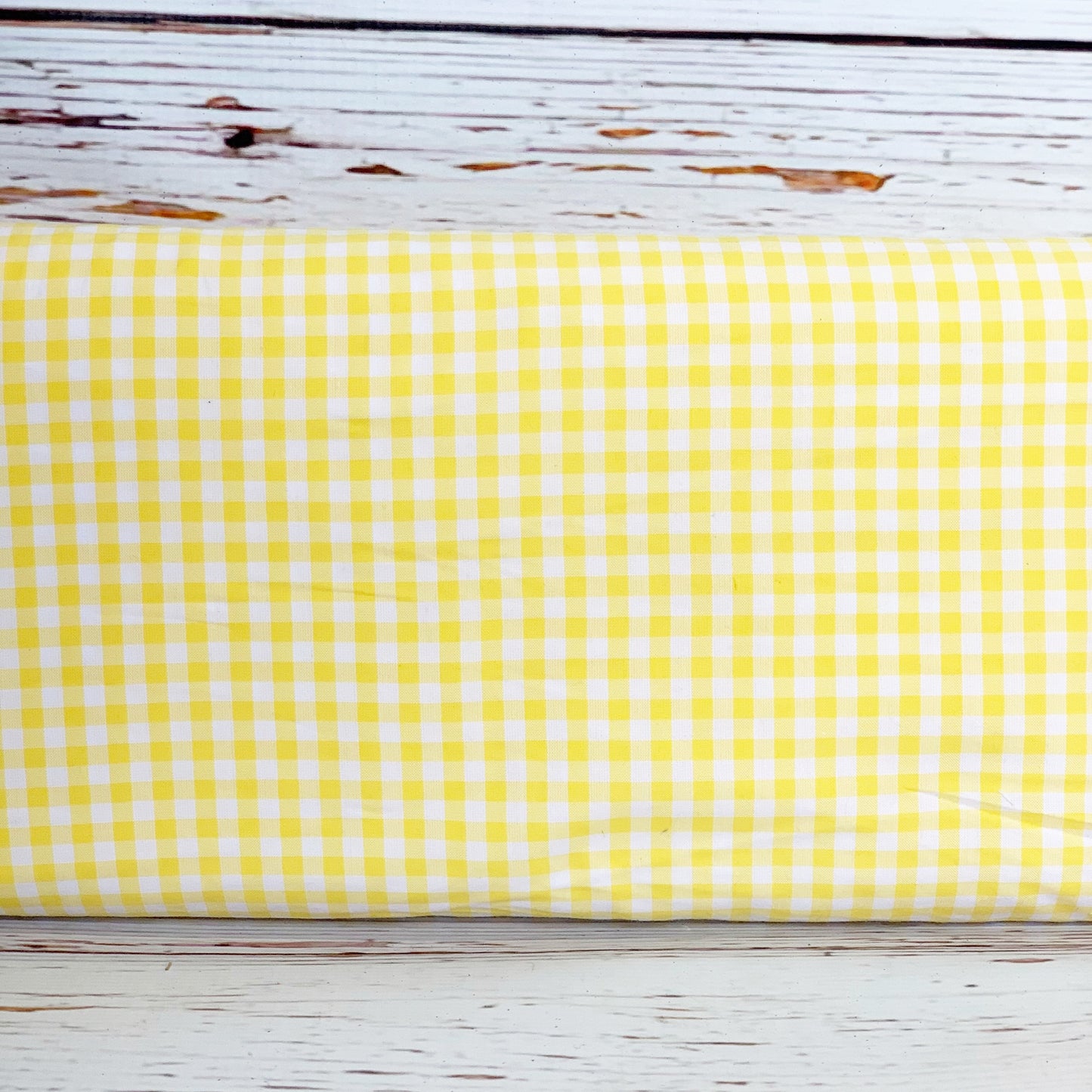 Yellow 1/4” Gingham Fabric