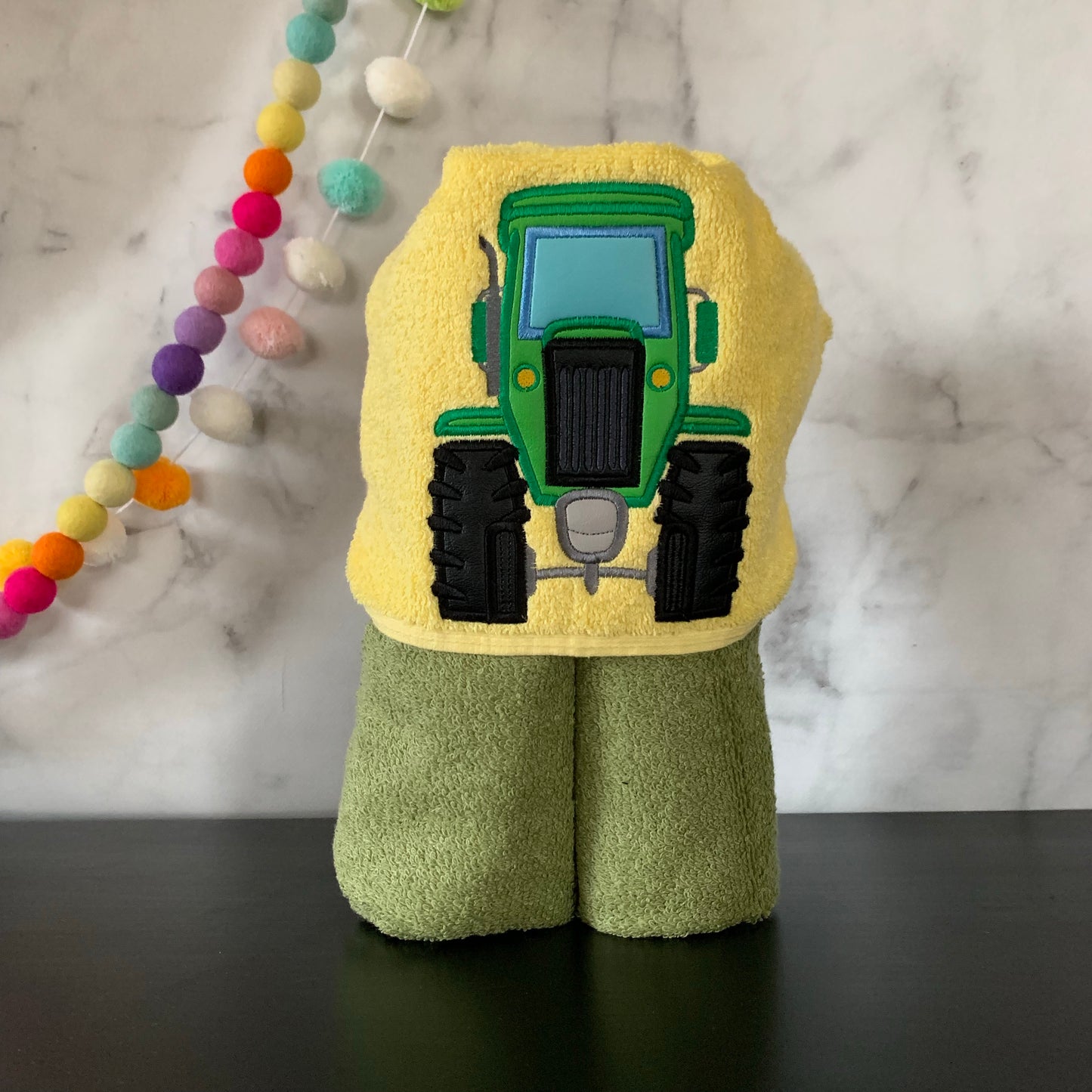 Tractor Hooded Towel