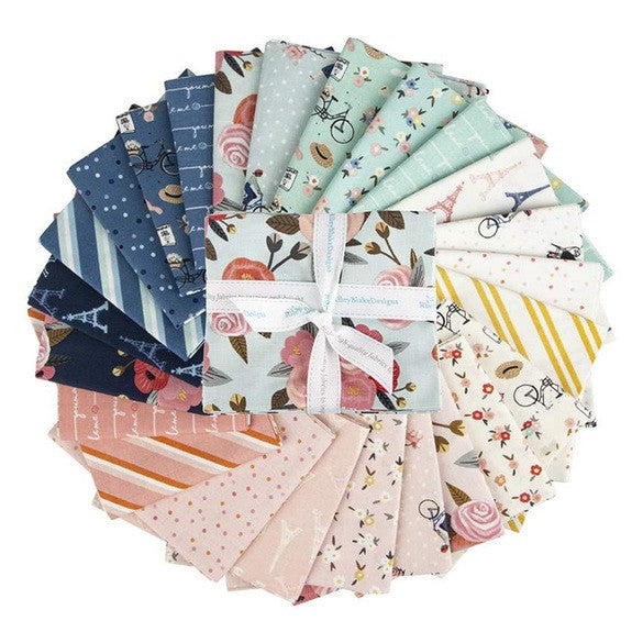 Riley Blake Saturday In Paris Fat Quarter Bundle - 24 Pieces