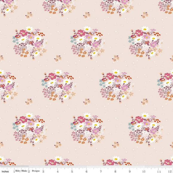 Riley Blake Misty Morning Bouquets Blush