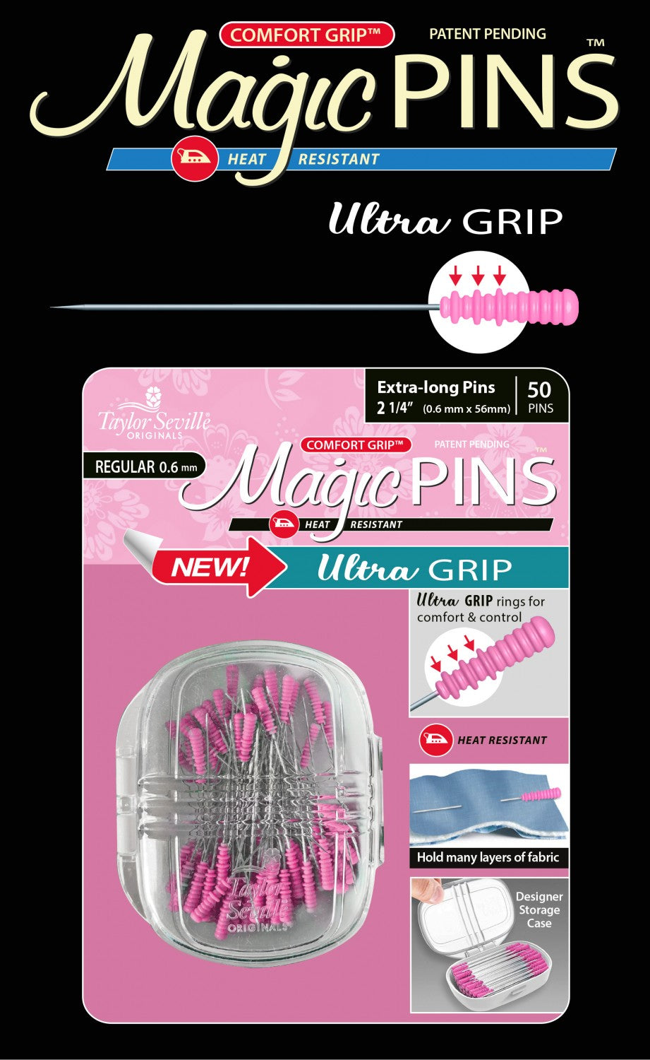 Magic Pin Ultra Grip Extra Long Regular 50pc – Crafty Midwestern Mommy