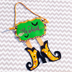 Wicked Witch Feet Door Hanger