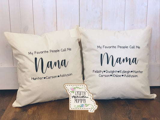 Grandma Pillow Cover